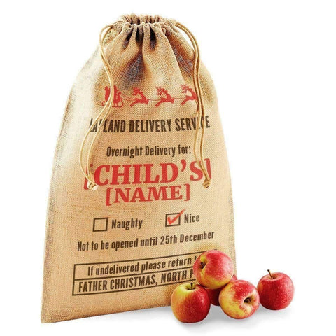 Image of Personalized Christmas Jute Sacks
