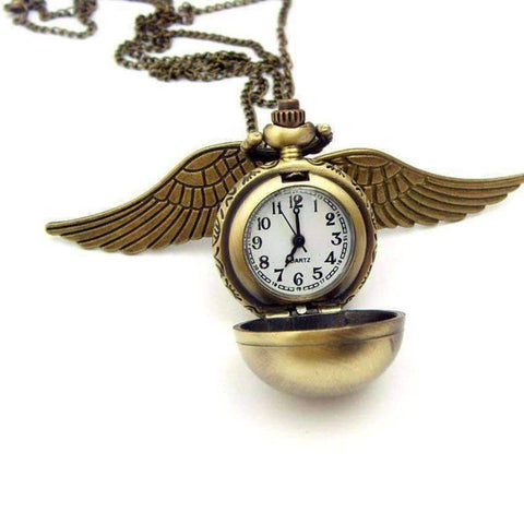 Golden Snitch Pocket Watch - Inspired By Harry Potter