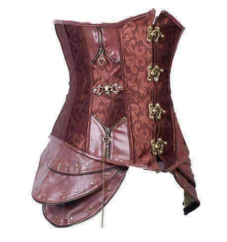 Image of Satin Steampunk Corset Top