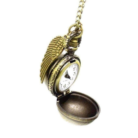 Golden Snitch Pocket Watch - Inspired By Harry Potter