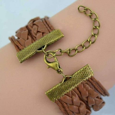 Antique Bronze Deathly Hallows Bracelet - Inspired By Harry Potter