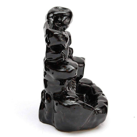 Image of Black Waterfall Incense Burner