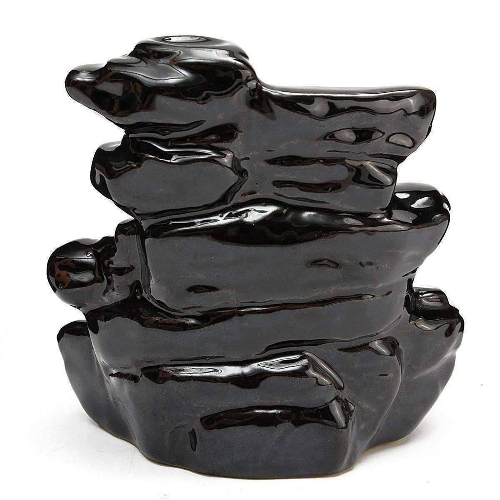 Black Waterfall Incense Burner